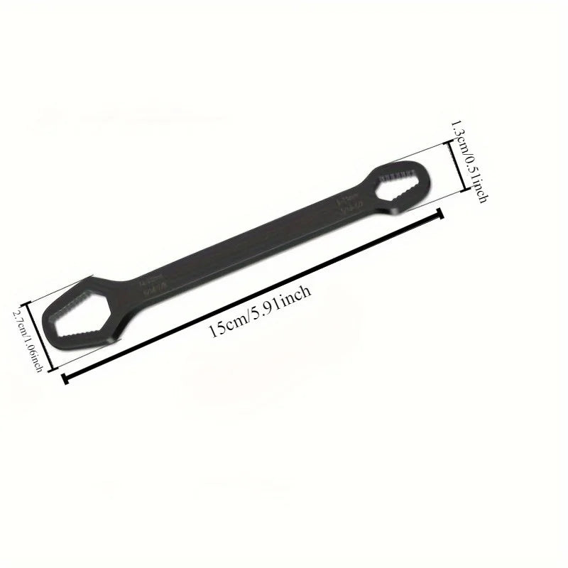 Chave Universal Dupla Ajustável 3-17mm | Chave Catraca Autoajustável Multifuncional